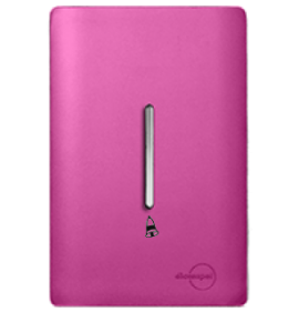 Conjunto Interruptor Pulsador de Campainha 4x2 - Novara Especiais Rosa Fosco